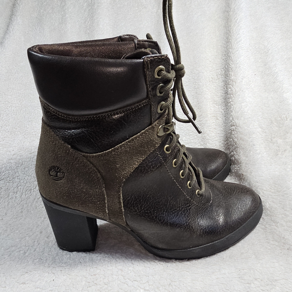 Timberland Women's Brown Leather Ankle Boots - Picture 5 of 14